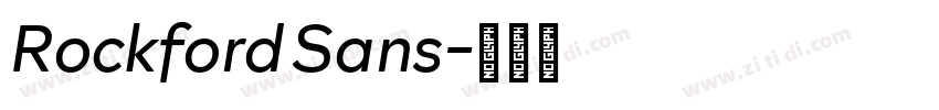 Rockford Sans字体转换